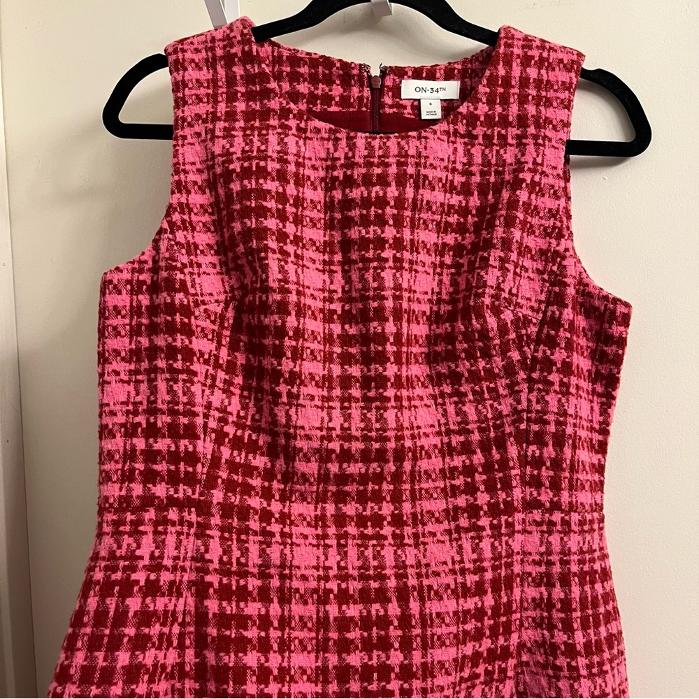 ON 34th Tweed Shift Dress Size 6 - Picture 3 of 11